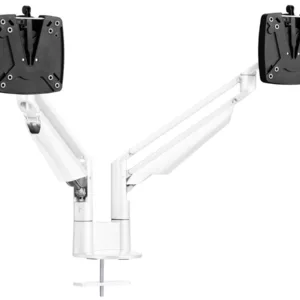 Novus Clu Duo Monitorhalterung mit Tischbefestigung, wei? (990+4011+000)
