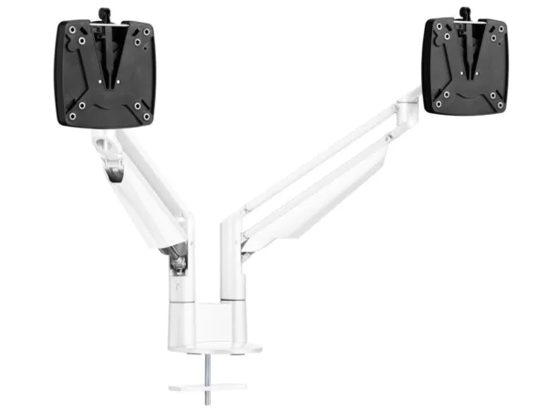 Novus Clu Duo Monitorhalterung mit Tischbefestigung, wei? (990+4011+000)