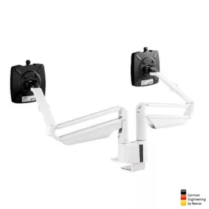 Novus Clu Duo XL C Monitorhalterung f?r 2 Monitore (990+4011+001), wei?