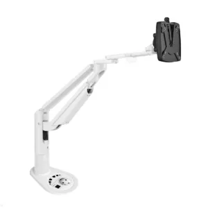 Novus Clu Plus C Monitorhalter mit Einbausteckdose USB-Charger A/C, wei?