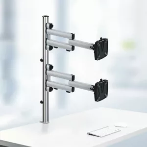 Novus Dual Monitorhalter TSS S?ule 845 Tischklemme mit Faltarm III