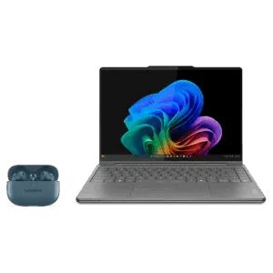 Lenovo Yoga 9 2-in-1 14" (U7-32GB-1TB) + Earbuds Intel® Core™ Ultra 7 258V Prozessor (LPE-Kerne bis zu 3,70 GHz P-Kerne bis zu 4,80 GHz / 32 GB MOP)/Windows 11 Home 64/1 TB SSD M.2 2242 PCIe 4.0 TLC
