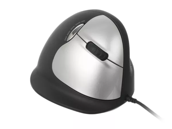 R-Go Tools RGOBRHEMLR Mouse Break ergonomische Maus L Rechtsh?nder Anti-RSI-Soft...