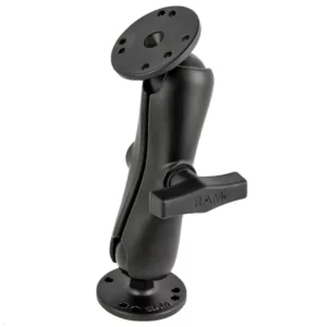 RAM Mounts Set, 2x Basisplatte rund, 1x Verbindungsarm mittel, C-Kugel (RAM-101U...