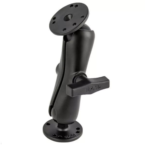 RAM Mounts Set, 2x Basisplatte rund, 1x Verbindungsarm mittel, C-Kugel (RAM-101U...