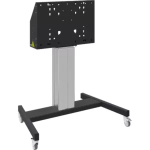 SmartMetals Mobiler Bodenlift f?r Bildschirme bis 86 Zoll, schwarz