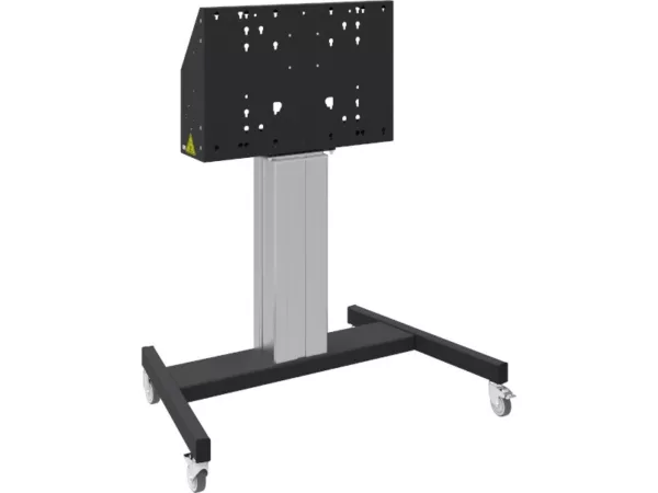 SmartMetals Mobiler Bodenlift f?r Bildschirme bis 86 Zoll, schwarz