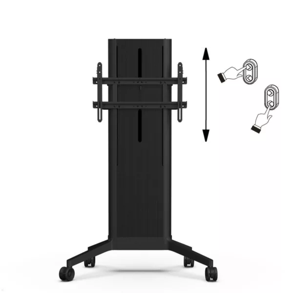 SMS EVER350 mobiler elektrischer TV St?nder 86 Zoll, MDF Cover schwarz (16-005-1...