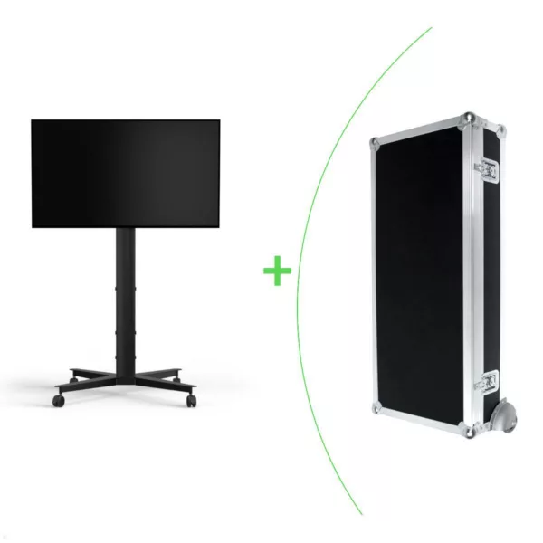 SMS Messekit Set mobiler Monitor Standfu? FH MT 2000 EU schwarz + Transportcase