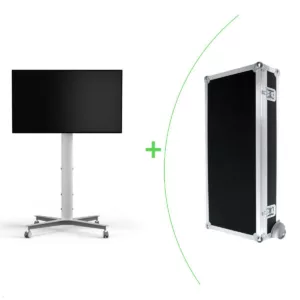 SMS Messekit Set mobiler Monitor Standfu? FH MT 2000 EU silber + Transportcase