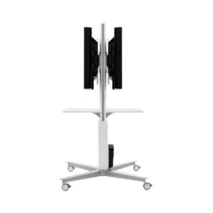 SMS Flat X FH MD 1455 fahrbarer Monitorst?nder R?cken an R?cken (PD033001-P0)
