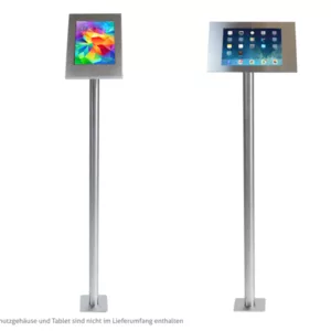 TabLines TBS002E Tablet Bodenst?nder zum Festschrauben, Edelstahl