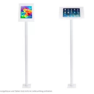 TabLines TBS002W Tablet Bodenst?nder zum Festschrauben, wei?