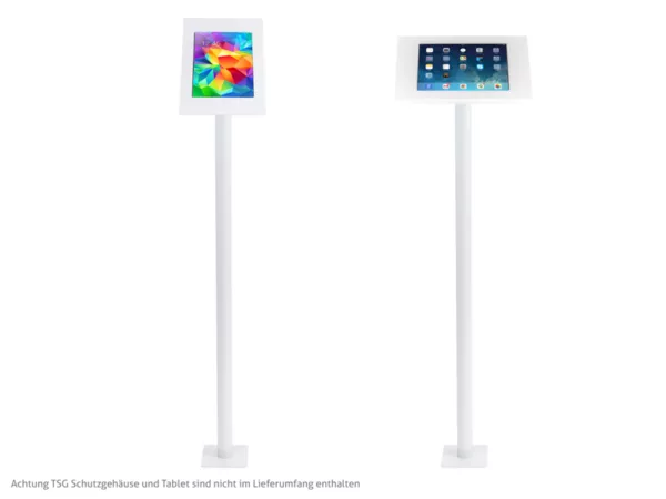 TabLines TBS002W Tablet Bodenst?nder zum Festschrauben, wei?