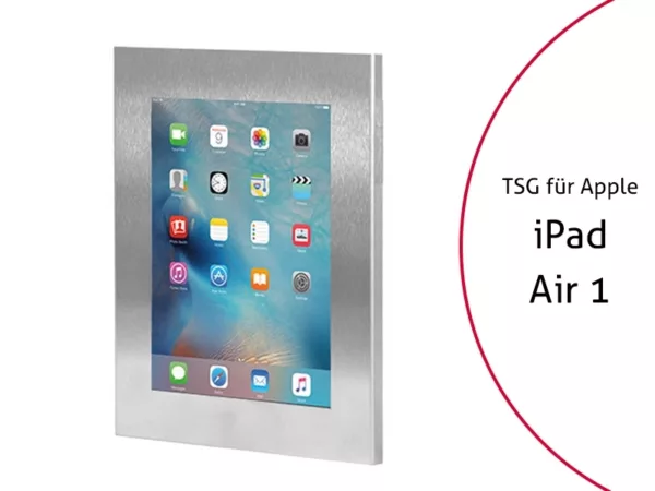 TabLines TSG008E Tablet Schutzgeh?use f?r Apple iPad Air 1, Edelstahl