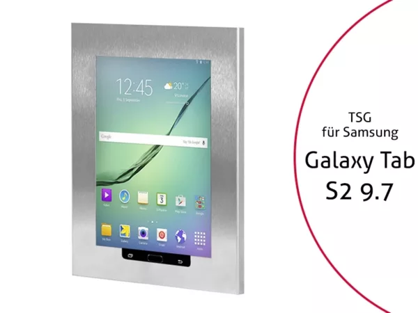 TabLines TSG025E Tablet Schutzgeh?use f?r Samsung Tab S2 9.7, HB, Edelstahl