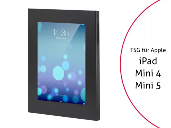 TabLines TSG026B Tablet Schutzgeh?use f?r Apple iPad Mini 4/5, schwarz