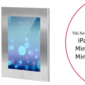 TabLines TSG026E Tablet Schutzgeh?use f?r Apple iPad Mini 4/5, Edelstahl