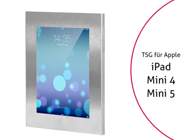 TabLines TSG026E Tablet Schutzgeh?use f?r Apple iPad Mini 4/5, Edelstahl