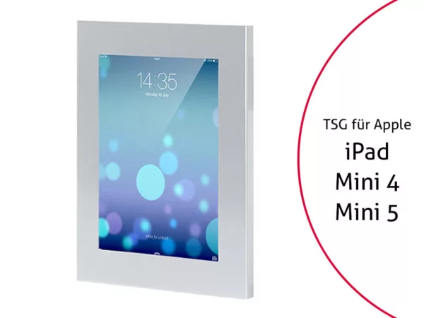 TabLines TSG026S Tablet Schutzgeh?use f?r Apple iPad Mini 4/5, Silber