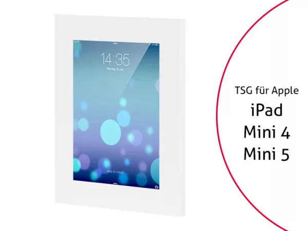 TabLines TSG026W Tablet Schutzgeh?use f?r Apple iPad Mini 4/5, wei?