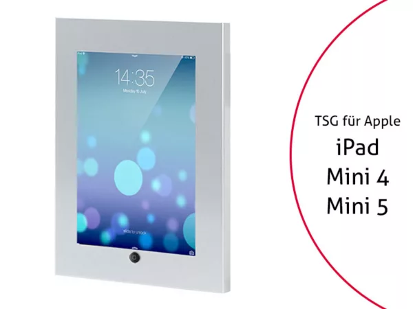 TabLines TSG027S Tablet Schutzgeh?use f?r Apple iPad Mini 4/5, HB, Silber