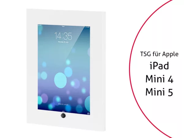 TabLines TSG027W Tablet Schutzgeh?use f?r Apple iPad Mini 4/5, HB, wei?
