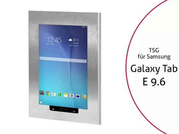 TabLines TSG028E Tablet Schutzgeh?use f?r Samsung Tab E 9.6, HB, Edelstahl