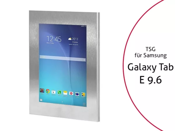 TabLines TSG029E Tablet Schutzgeh?use f?r Samsung Tab E 9.6, Edelstahl
