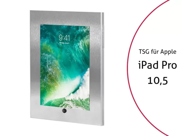 TabLines TSG046E Tablet Schutzgeh?use f?r Apple iPad Pro 10.5, HB, Edelstahl