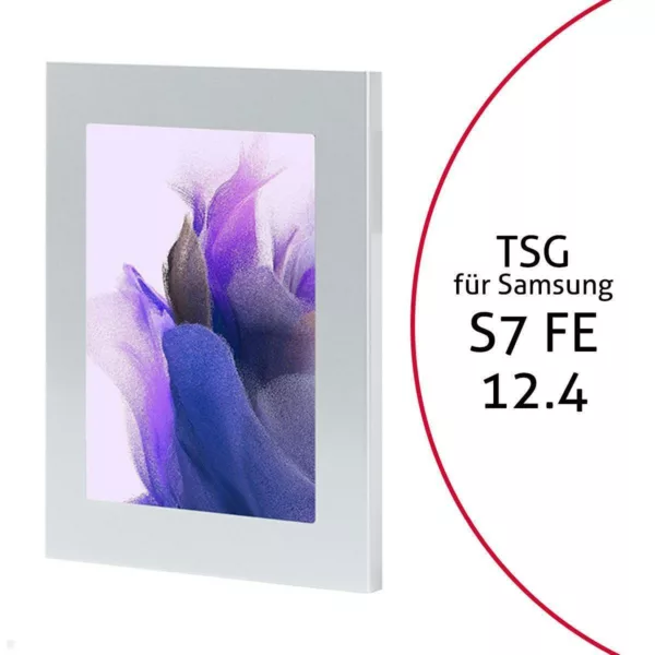 TabLines TSG049S Tablet Schutzgeh?use f?r Samsung Tab S7 FE 12.4, silber
