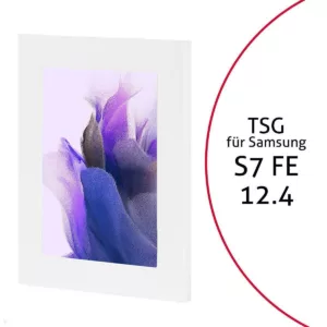 TabLines TSG049W Tablet Schutzgeh?use f?r Samsung Tab S7 FE 12.4, wei?