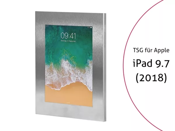 TabLines TSG054E Tablet Schutzgeh?use f?r Apple iPad 6 9.7 (2018), Edelstahl