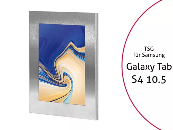 TabLines TSG056E Tablet Schutzgeh?use f?r Samsung Tab S4 10.5, Edelstahl
