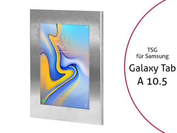 TabLines TSG057E Tablet Schutzgeh?use f?r Samsung Tab A 10.5, Edelstahl