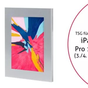 TabLines TSG059S Tablet Schutzgeh?use f?r Apple iPad Pro 12.9 (3./4. Gen.), silb...