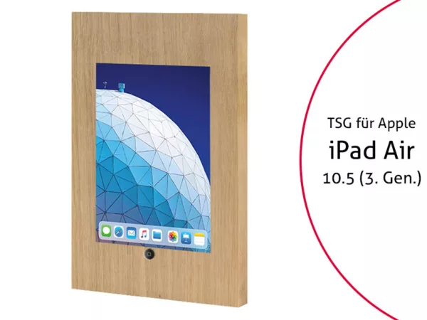 TabLines TSG062O Tablet Schutzgeh?use f?r Apple iPad Air 3 10.5 (2019), HB, Holz...
