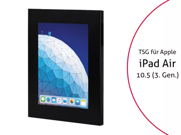 TabLines TSG061B Tablet Schutzgeh?use f?r Apple iPad Air 3 10.5 (2019), schwarz