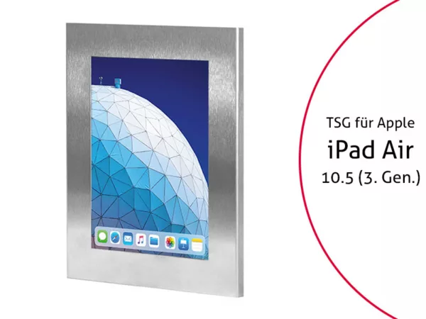 TabLines TSG061E Tablet Schutzgeh?use f?r Apple iPad Air 3 10.5 (2019), Edelstah...