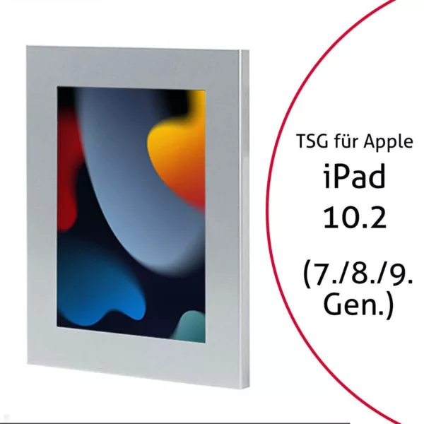 TabLines TSG069S Tablet Schutzgeh?use f?r Apple iPad 10.2 (7./8./9. Gen.), silbe...