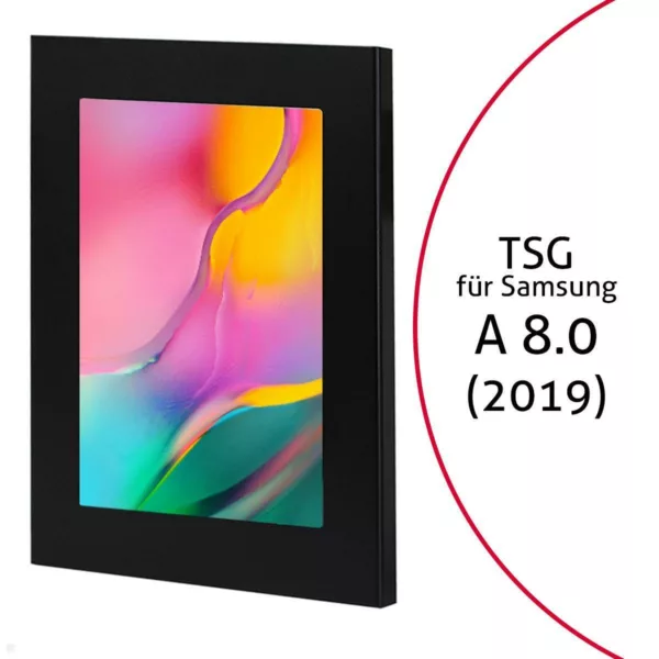 TabLines TSG072B Tablet Schutzgeh?use f?r Samsung Tab A 8.0 (2019), schwarz