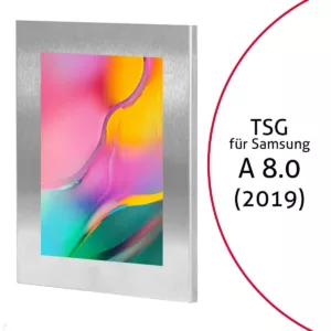 TabLines TSG072E Tablet Schutzgeh?use f?r Samsung Tab A 8.0 (2019), Edelstahl