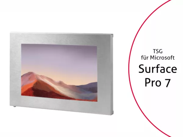 TabLines TSG073E Tablet Schutzgeh?use f?r Microsoft Surface Pro 7 / 7+, Edelstah...
