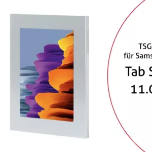 TabLines TSG075S Tablet Schutzgeh?use f?r Samsung Tab S7 11.0, silber