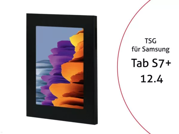 TabLines TSG076B Tablet Schutzgeh?use f?r Samsung Tab S7+ 12.4, schwarz