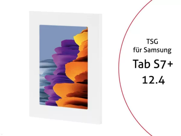 TabLines TSG076W Tablet Schutzgeh?use f?r Samsung Tab S7+ 12.4, wei?