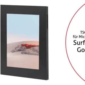 TabLines TSG080B Tablet Schutzgeh?use f?r Microsoft Surface Go 2, schwarz