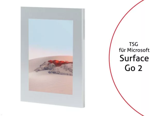 TabLines TSG080S Tablet Schutzgeh?use f?r Microsoft Surface Go 2, silber
