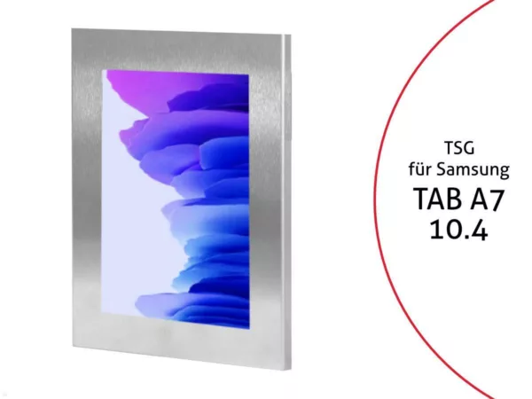 TabLines TSG081E Tablet Schutzgeh?use f?r Samsung TAB A7 10.4, Edelstahl