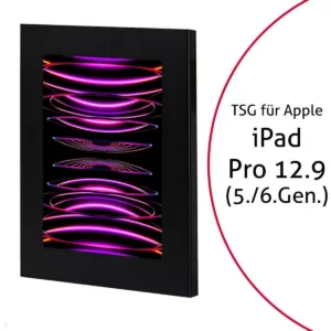 TabLines TSG082B Tablet Schutzgeh?use f?r Apple iPad Pro 12.9 (5./6. Gen.), schw...